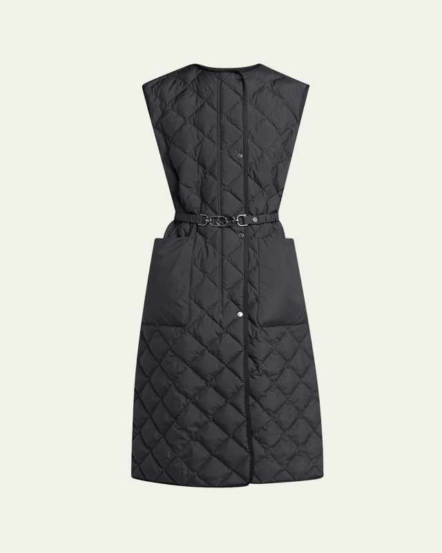 Butor Diamond-Quilted Long Down Vest